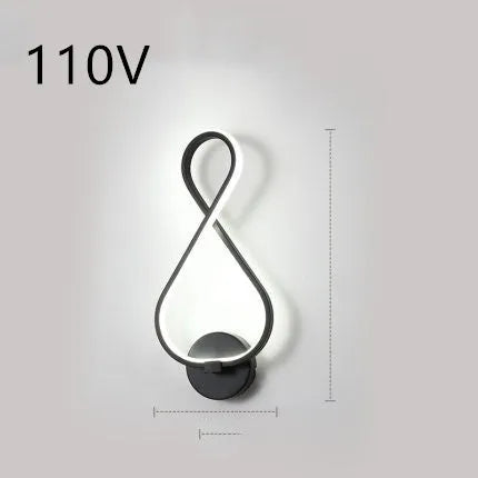 Minimalist Nordic LED wall lamp with silicone shade for bedroom bedside lighting