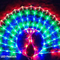 Christmas festival plug-in outdoor decorative string lights with peacock, love, sunflower, and star shapes