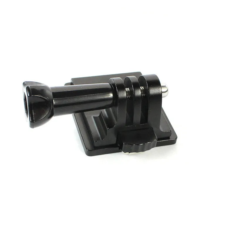 Black helmet holder extension rod with quick release bracket for GoPro Hero 3 and Hero 4 cameras
