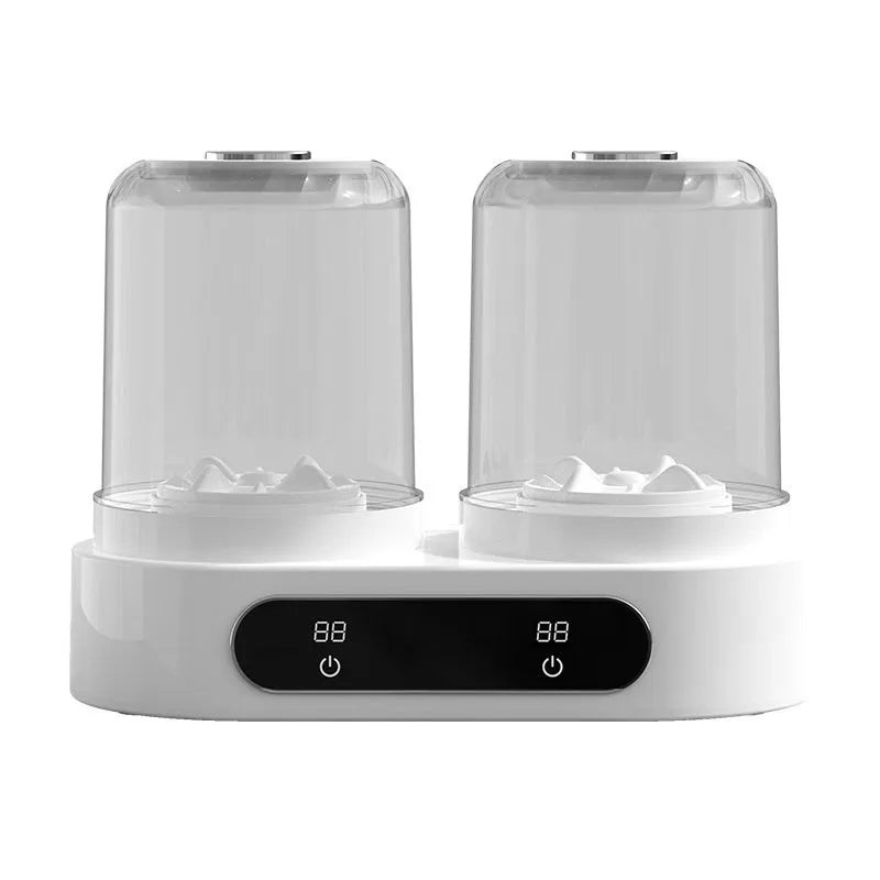 White double bucket USB powered mini washing machine for portable laundry