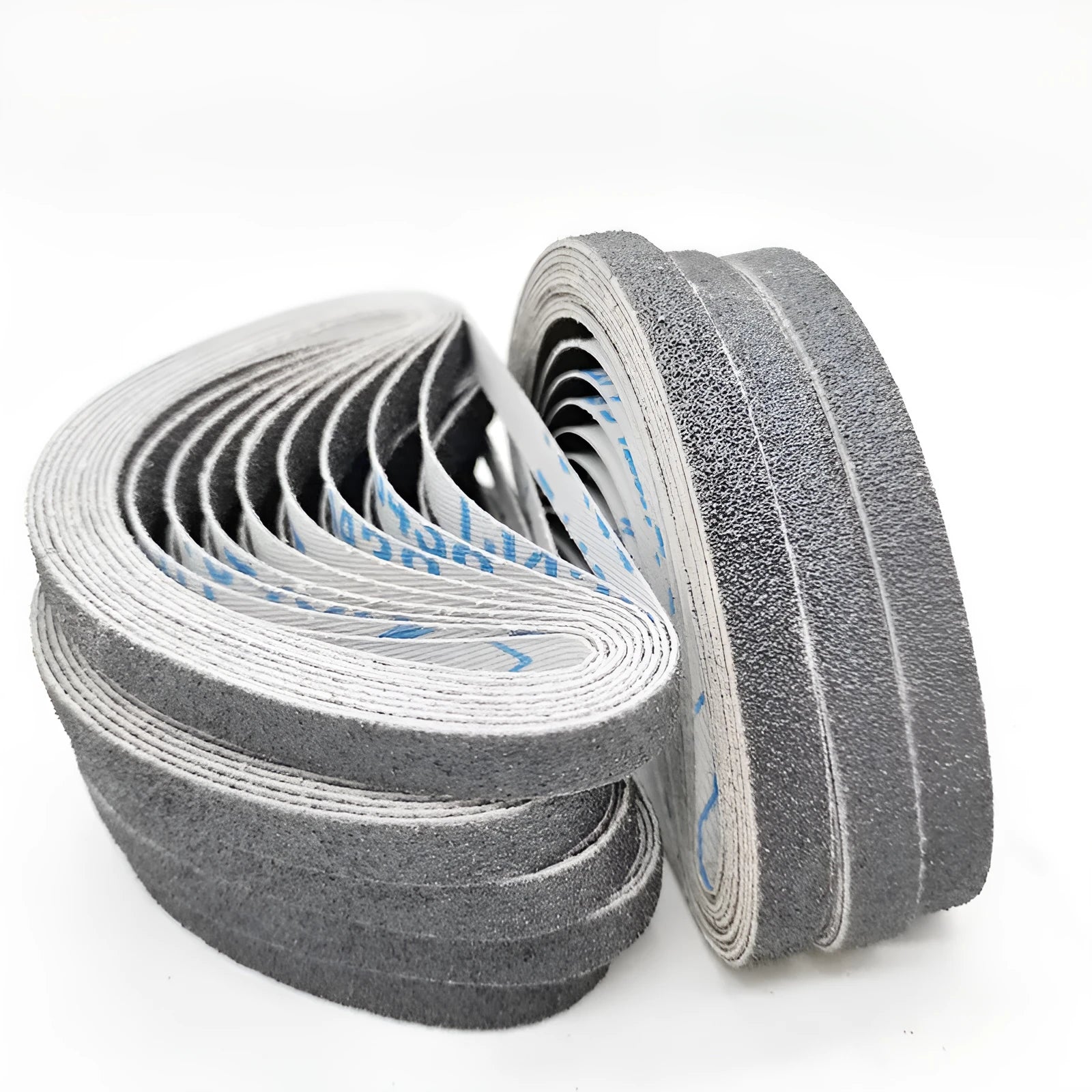 Pneumatic belt sander with small 10x330mm metal polishing gauze and roll ring for industrial finishing