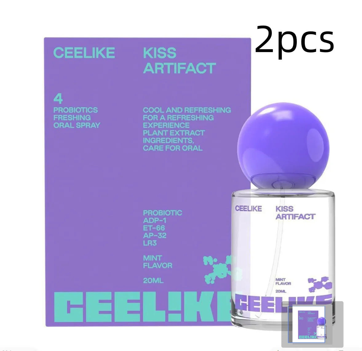 20ml probiotic oral care spray bottle with portable design for fresh breath maintenance