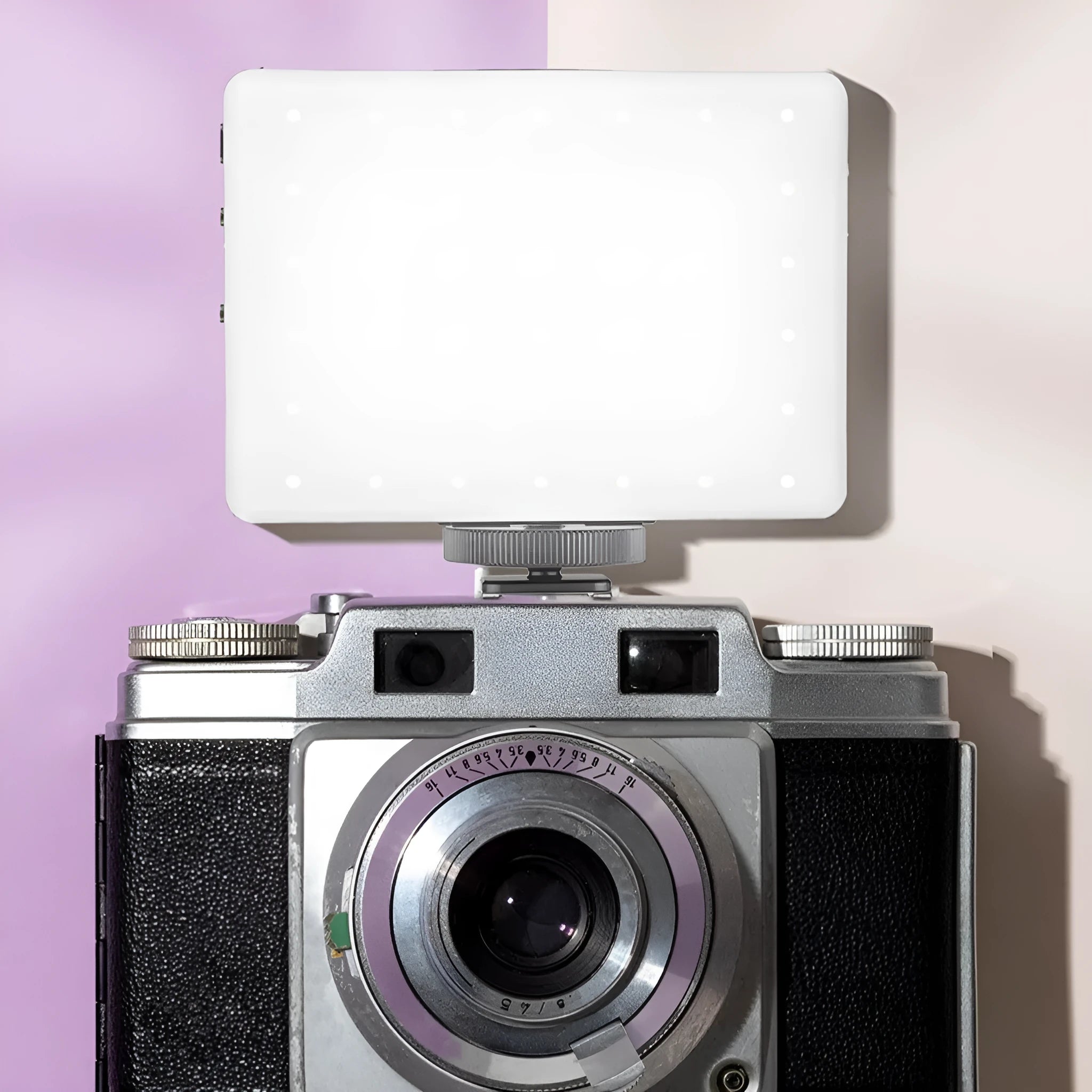 Portable LED fill light with clip attachment for mobile photography and video recording