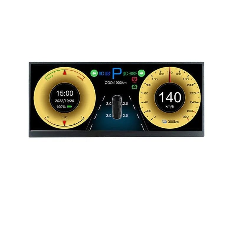 12.3-inch TFT vehicle display screen with 1920x720 resolution for car central control navigation systems