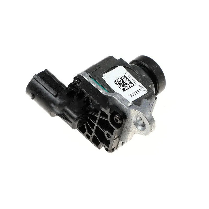 Black plastic rear view reversing camera for Dodge pickup trucks with adjustable rotating mount.