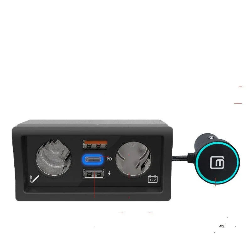 Car charger cigarette lighter adapter with QC3.0 fast charging for Lavida, Pola and Weiling vehicles