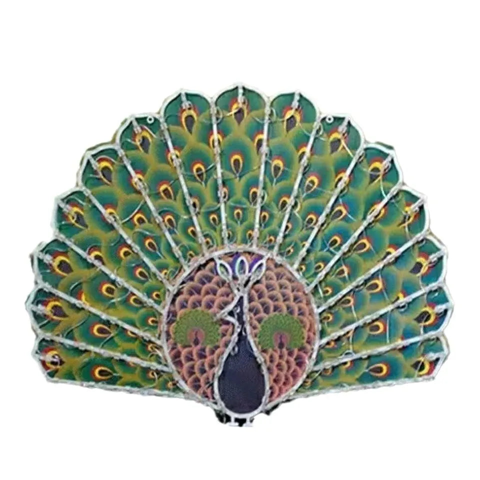 Christmas festival plug-in outdoor decorative string lights with peacock, love, sunflower, and star shapes