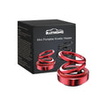 Portable miniature vibration radiator in black or red colour showing 5.1x6cm compact size