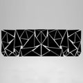 Large black geometric-pattern car sticker sheet for vehicle waistline modification