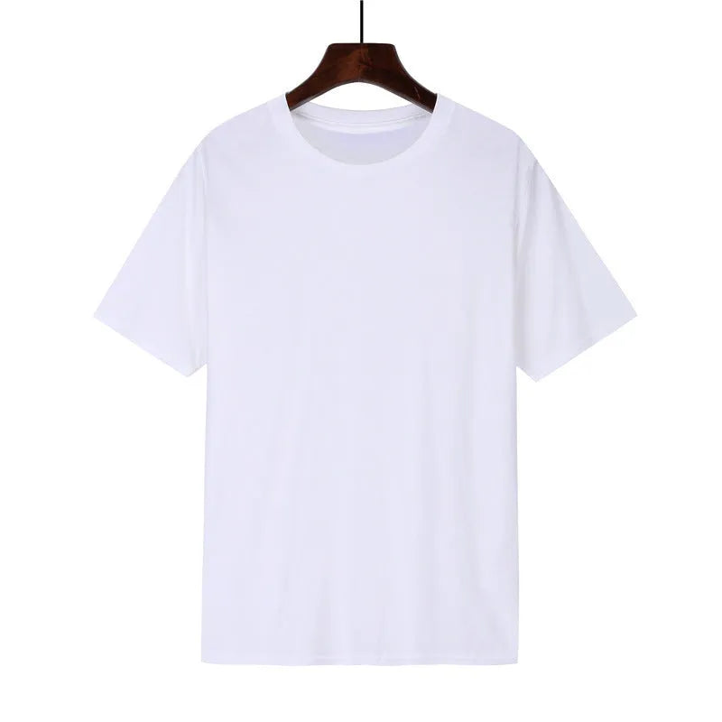 Cotton men's loose fit t-shirt in multiple colours with short sleeves and printed design