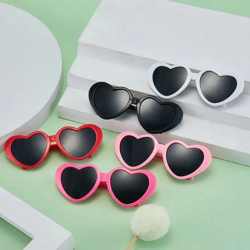Pet doll sunglasses toy accessory PC full rim frame black film size colour options