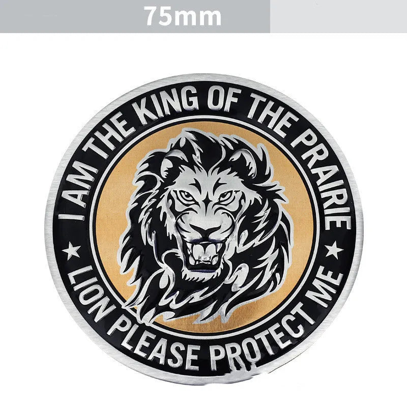 Aluminium car body sticker with metallic finish for vehicle customisation