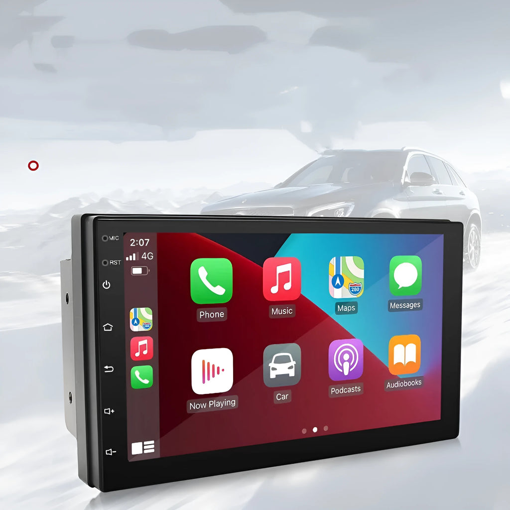 Universal black car navigation MP5 player with 7-inch screen for manual transmission vehicles