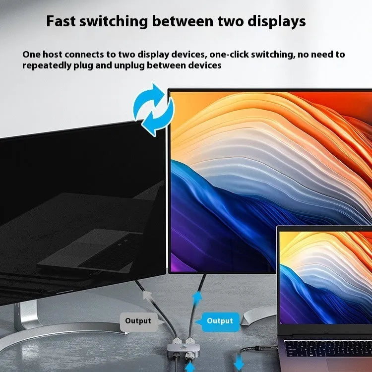 Alloy HDMI cable separator for computer television connections in black or grey
