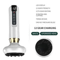 Green electric vacuum cupping massager with USB charger and essential oil head