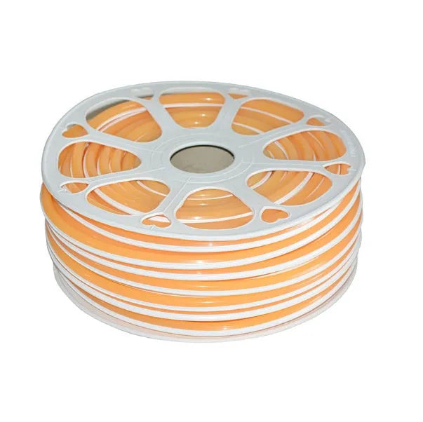 Flexible silicone neon light bar showing 8mm width and nine colour options including blue, green, yellow, orange