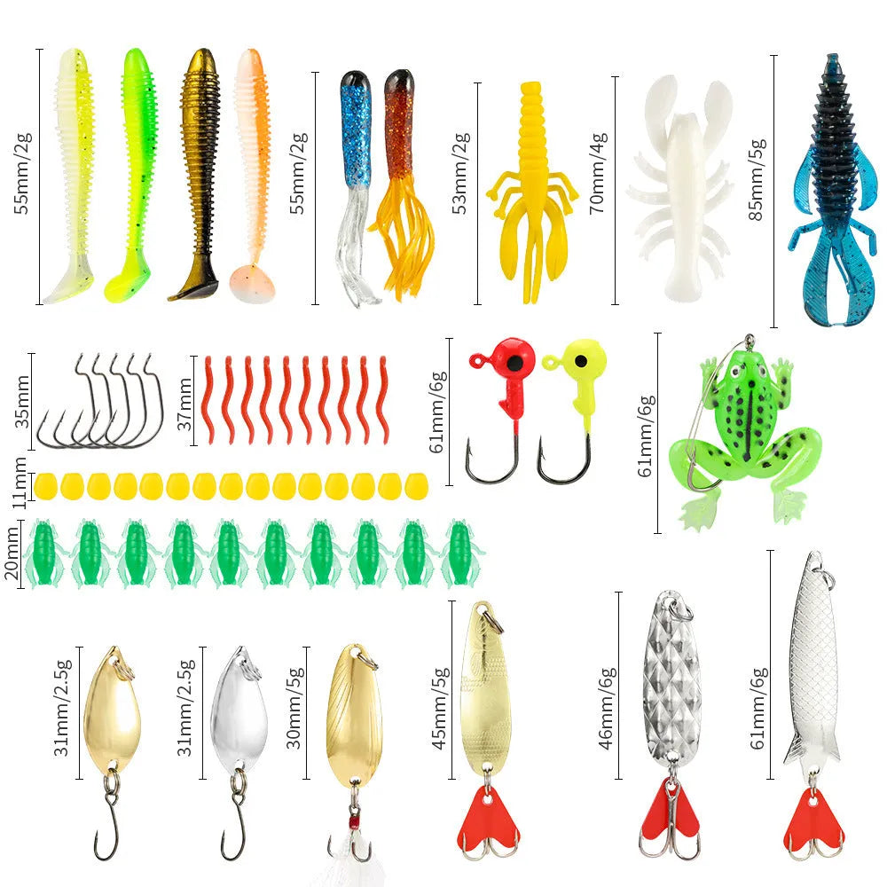 Metal Christmas Mino Bog fishing blind box set with 24 collectible pieces