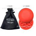 Orange red natural rubber golf training mat for centre of gravity and swing practice