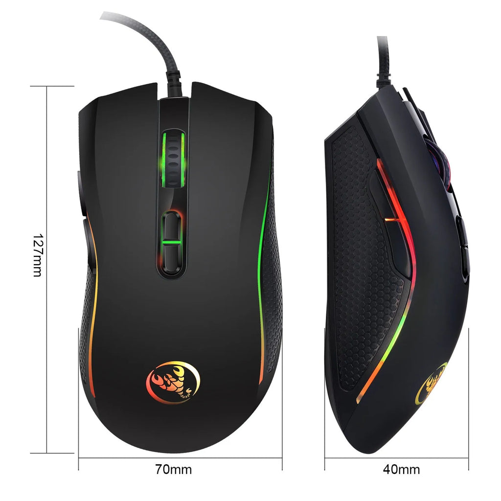 V700WB A869 gaming keyboard and mouse suit in white and black with colour backlight