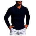 Men's striped high elastic slim knit bottoming shirt with short sleeves in loose fit