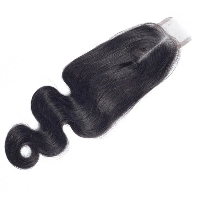 Straight natural colour human hair wig for women with hand-woven construction