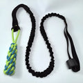Cotton dog tug rope toy in green corncob design for bite and pull play