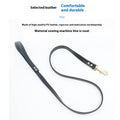 Roran high-grade PU leather pet traction belt in black or maroon with metal clip