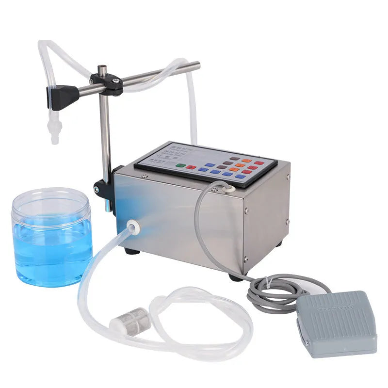 CNC automatic quantitative liquid filling machine with digital display on benchtop