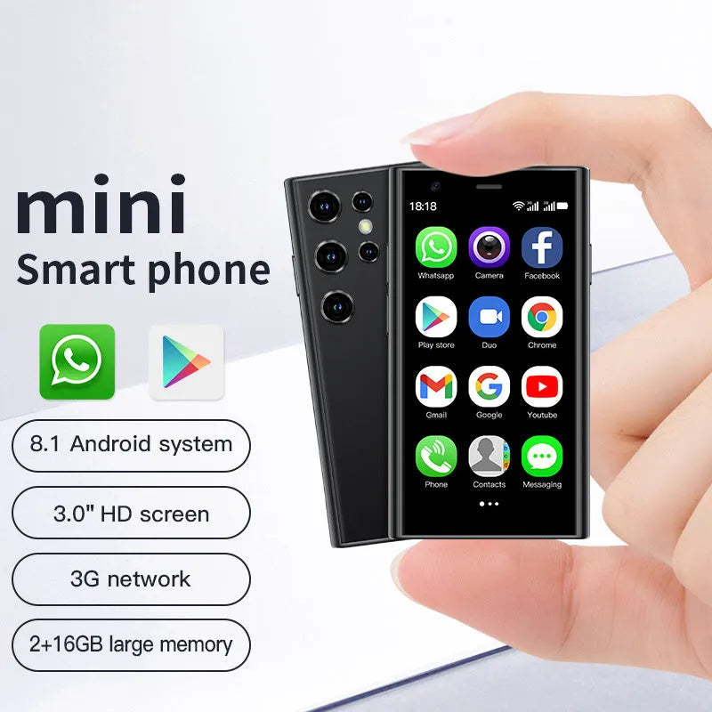 S23PRO & XS15 mini smartphone in black, green, or pink purple with 30-inch screen