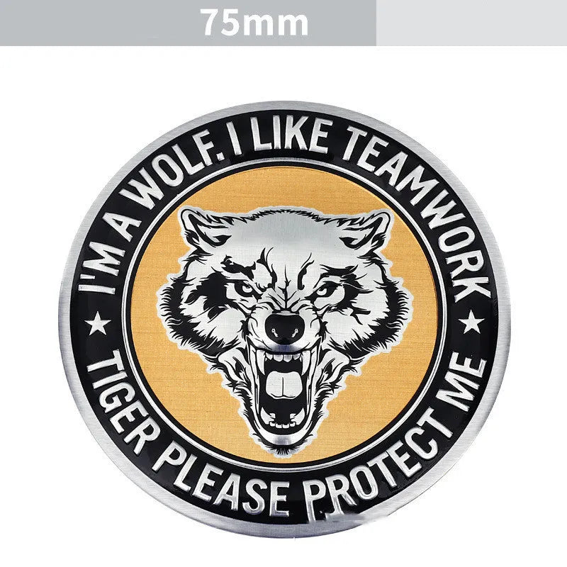 Aluminium car body sticker with metallic finish for vehicle customisation