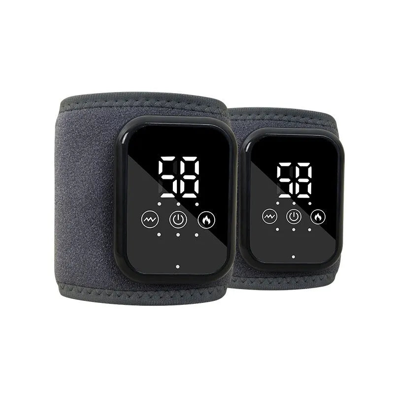 Black electric heating ankle sleeve for heel and joint warmth with 8W power