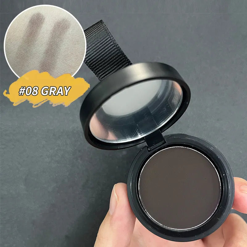 Hairline powder compact for shadow repair with fourteen colour shade options