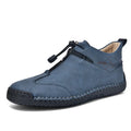 Men's casual leather shoes in multiple colours with mid heels and pointed round toe styling