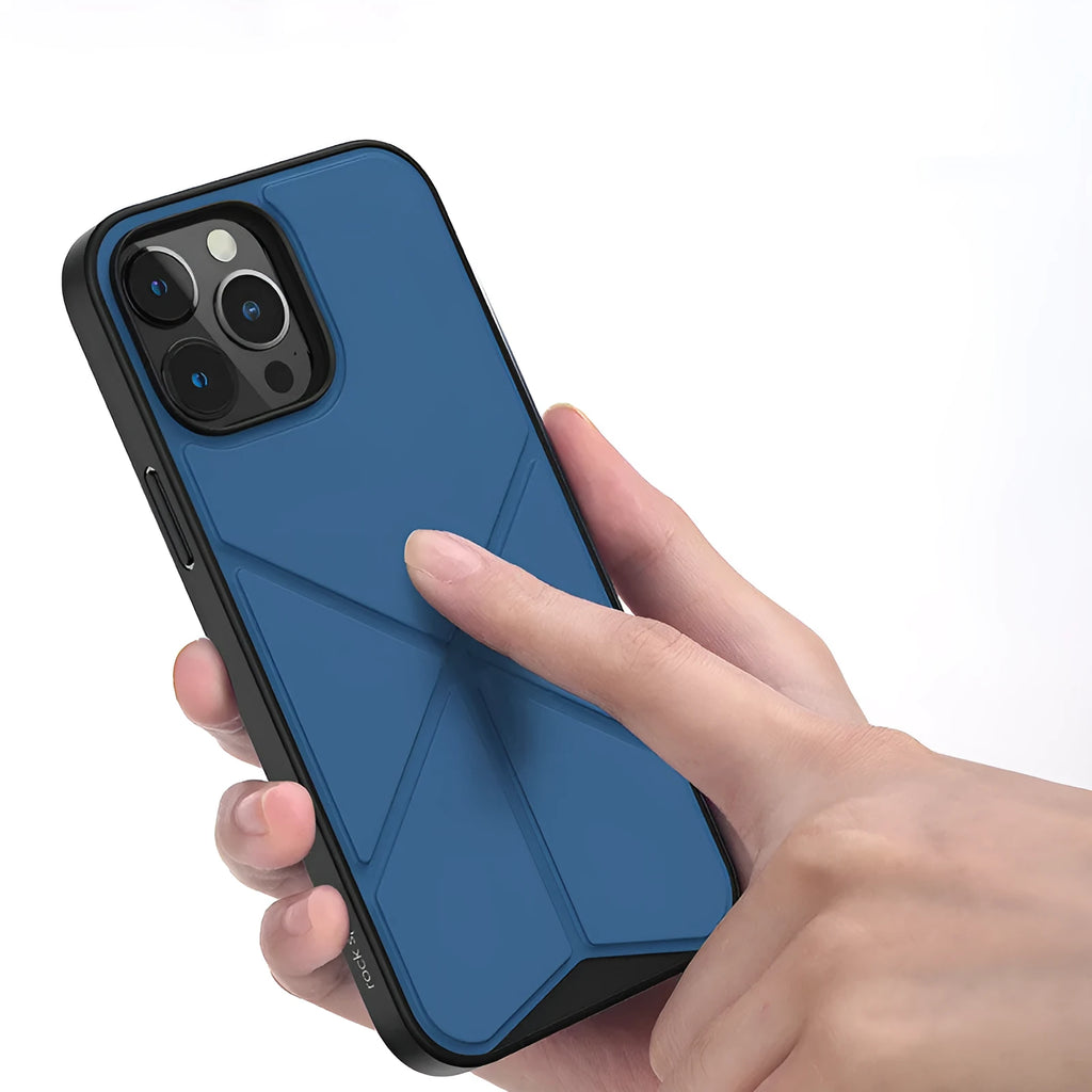 iPhone 13 series TPU back cover case in solid black and blue colour options