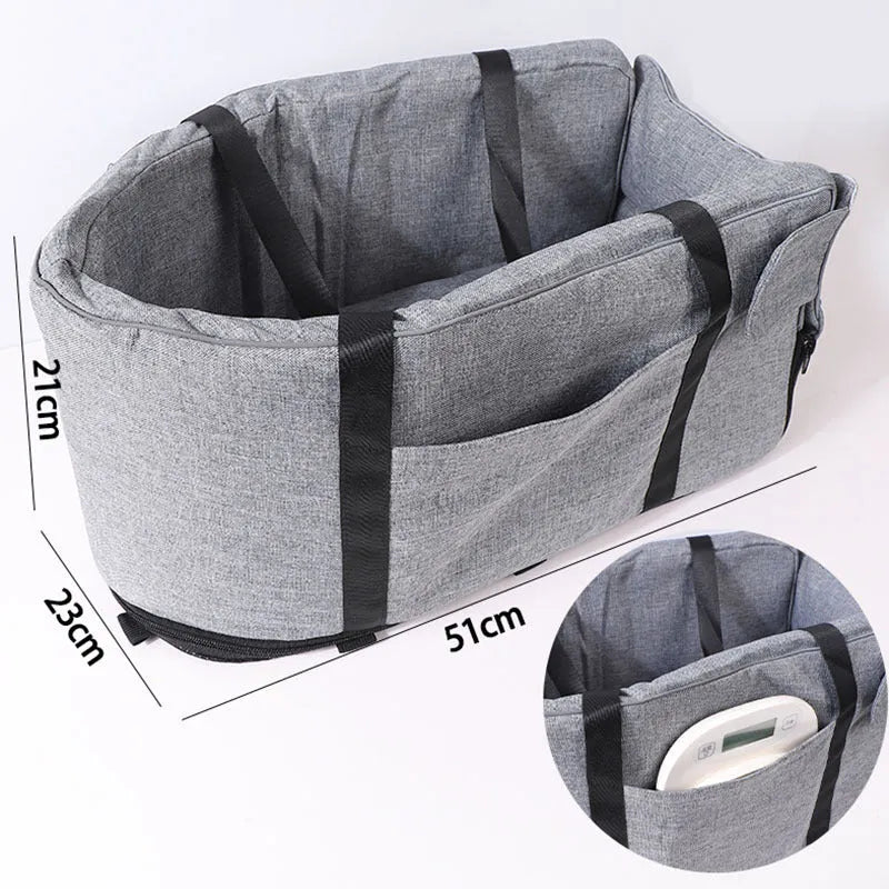 Outdoor cloth dog kennel with sponge padding in blue, grey, red, and grey mesh colour options.