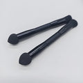 Elegant black double-headed concealer brush with sponge tip and artificial fibre bristles