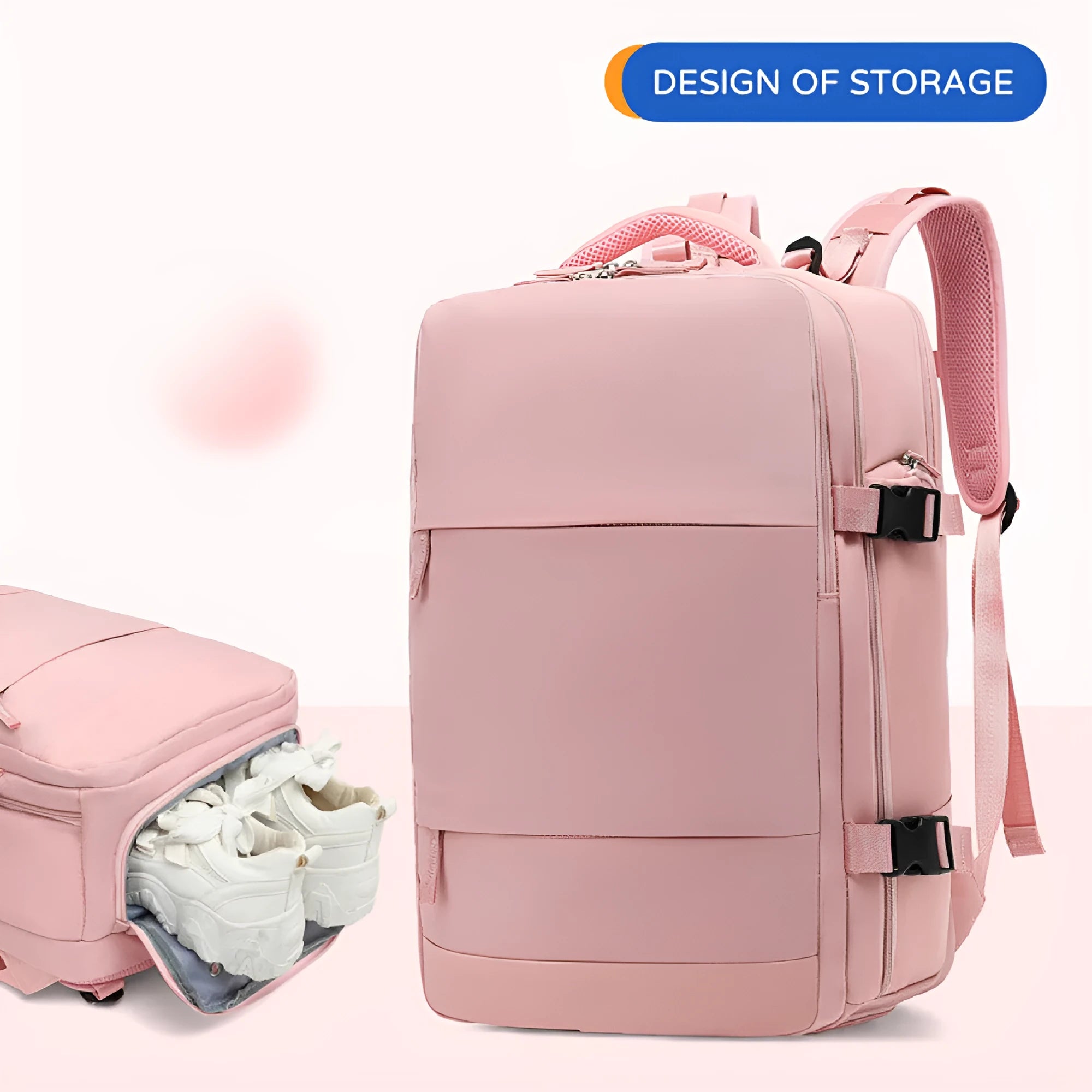 Large waterproof nylon mummy backpack shown in one of 32 available colours, suitable for travel and hiking.
