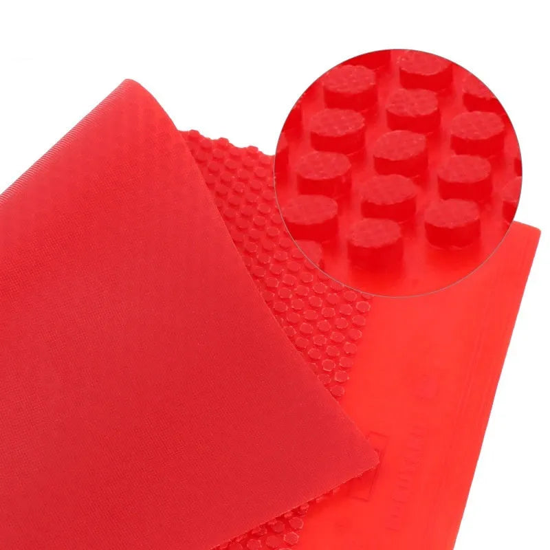 Single sheet of black or red raw rubber for table tennis bat replacement