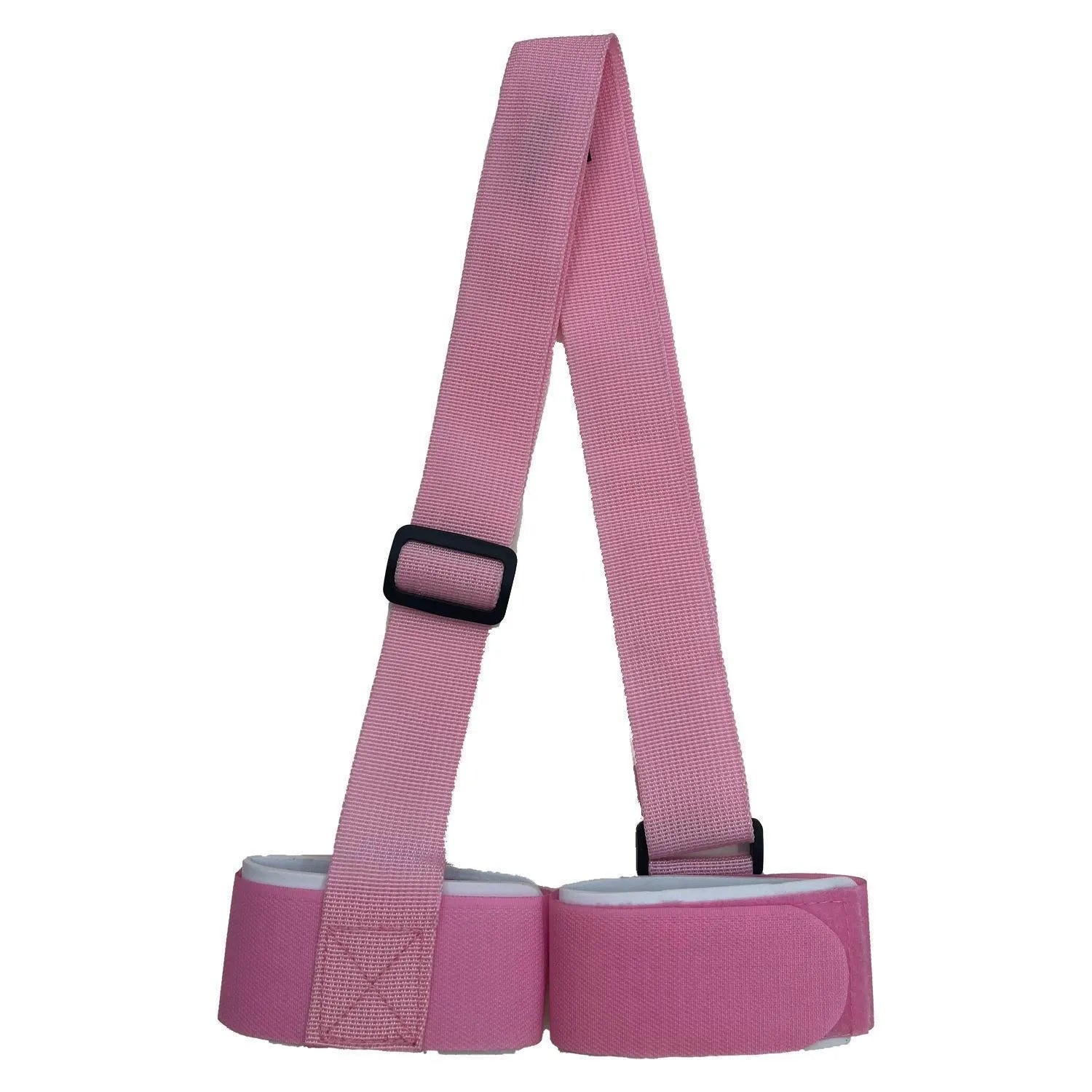 Adjustable hook and loop skiing bandage strap in nylon polyester blend