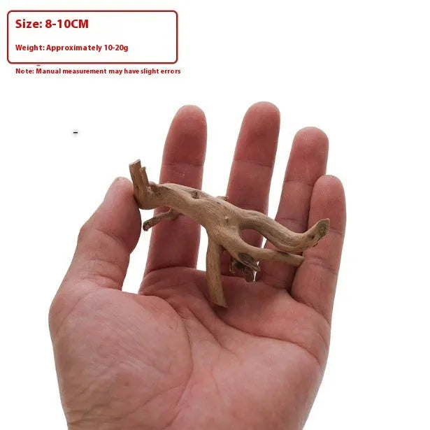 Xiaoqi root wood aquarium decoration ornament on a white background