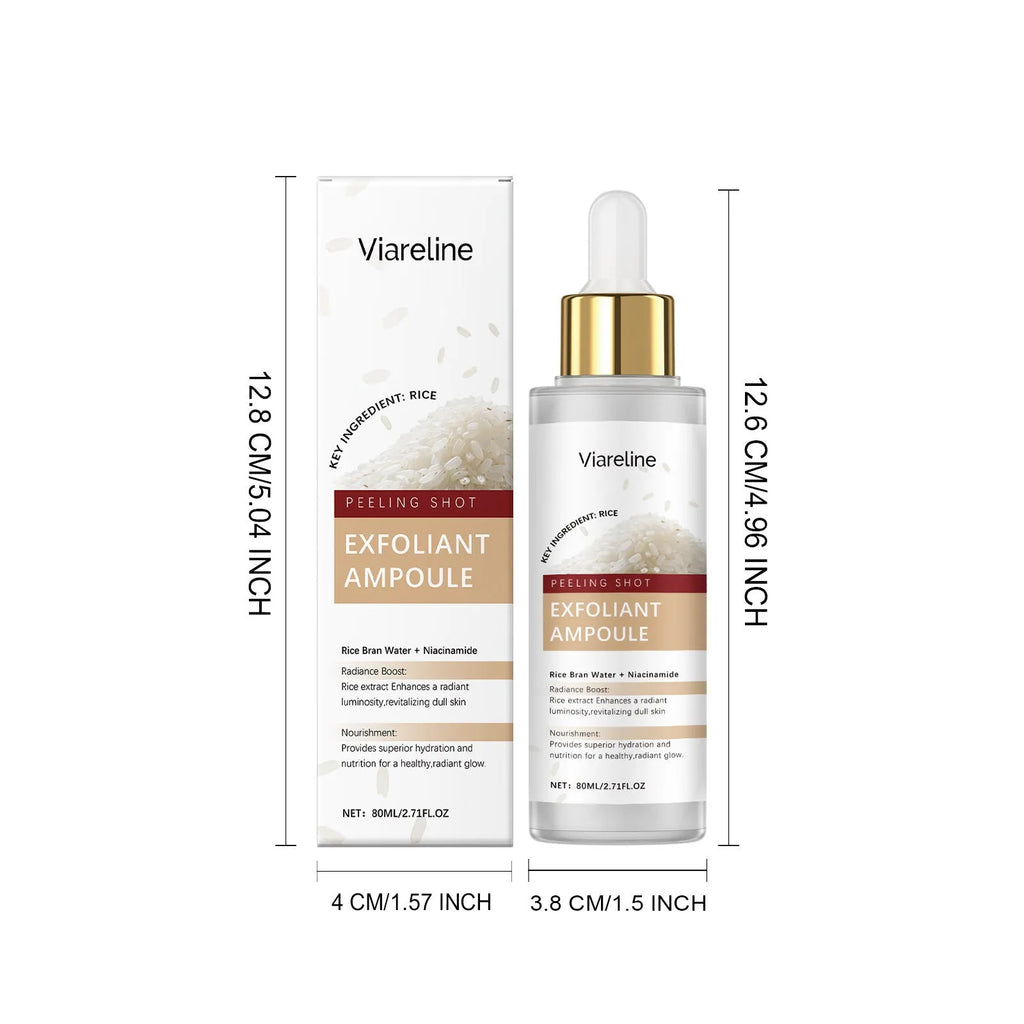 80ml bottle of facial cleansing and nourishing liquid with hyaluronic acid and salicylic acid