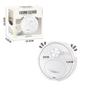 Three-in-one USB charging automatic home intelligence cleaner robot in white with suction sweeping mopping
