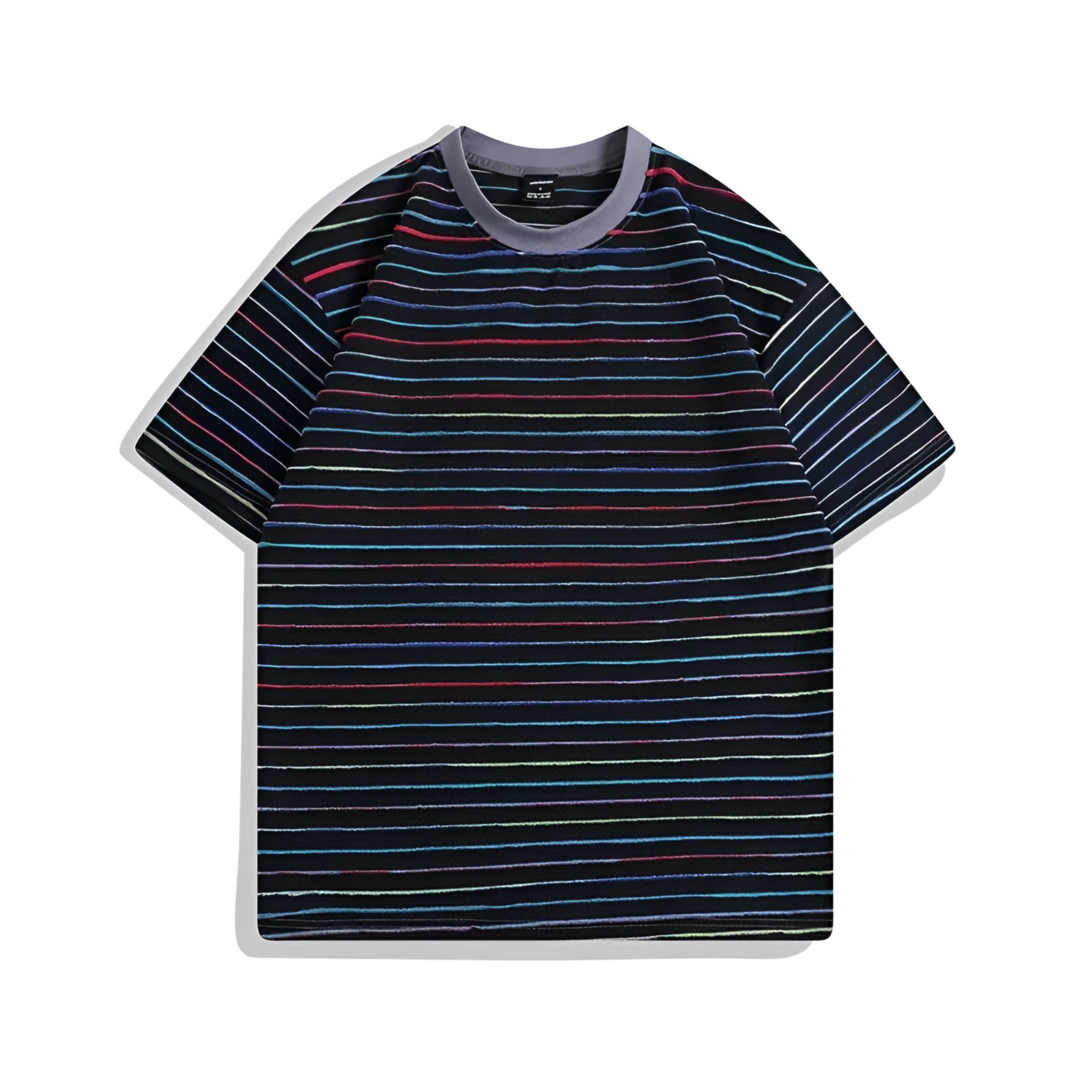 Loose fit half sleeve cotton t-shirt in multiple colours with round neck collar