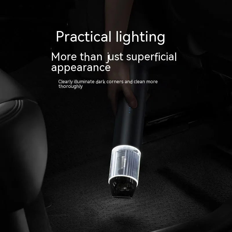 BASEUS A3 cordless car vacuum cleaner in black, silver, or black A colour.