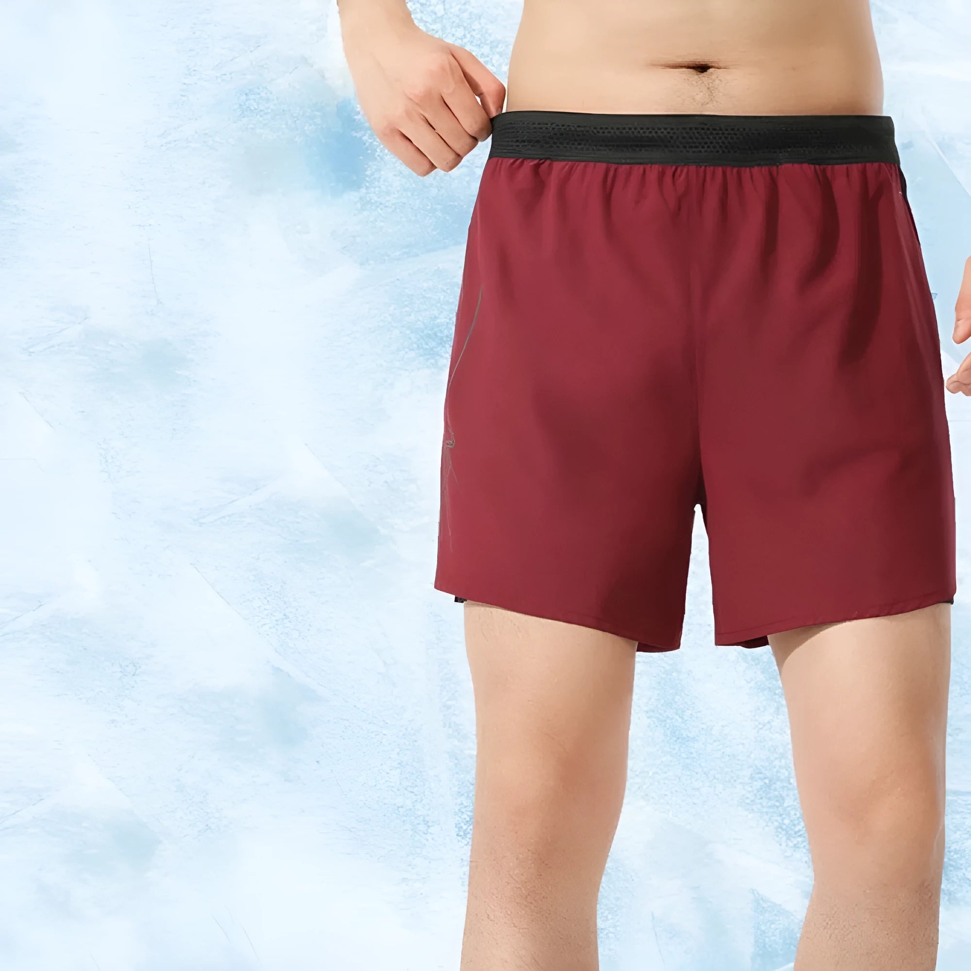 Men's low-waist basketball shorts in polyester fabric shown in multiple colour options