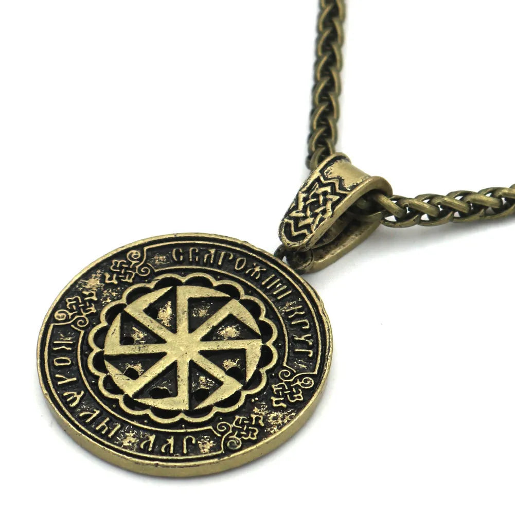 Lunavin ODing logo pendant necklace with Nordic myth theme on adjustable 51-80cm chain