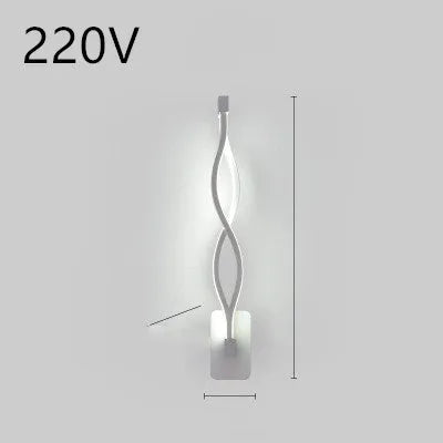 Minimalist Nordic LED wall lamp with silicone shade for bedroom bedside lighting
