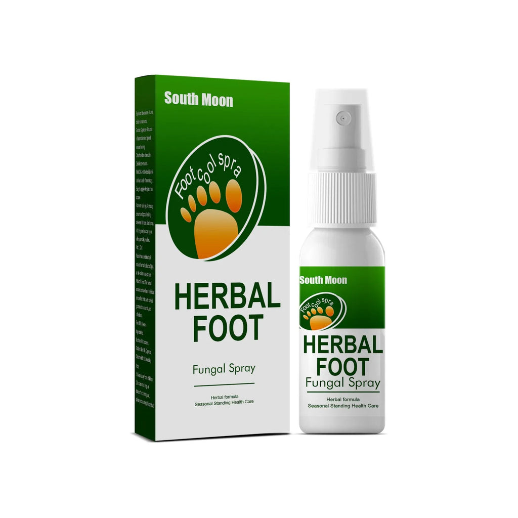 30ml bottle of foot skin nourishing and hydrating care spray with spray nozzle.