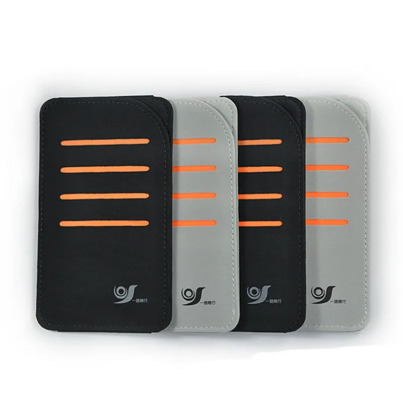 Set of four foldable car sun shade panels and a storage bag for vehicle sun protection.