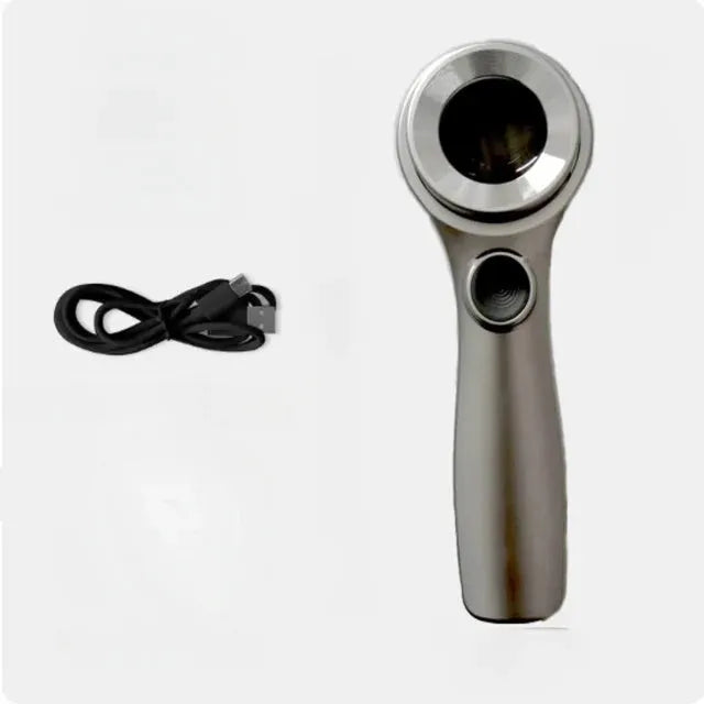 Black USB-C rechargeable magnifying glass for jewellery and tobacco appraisal.